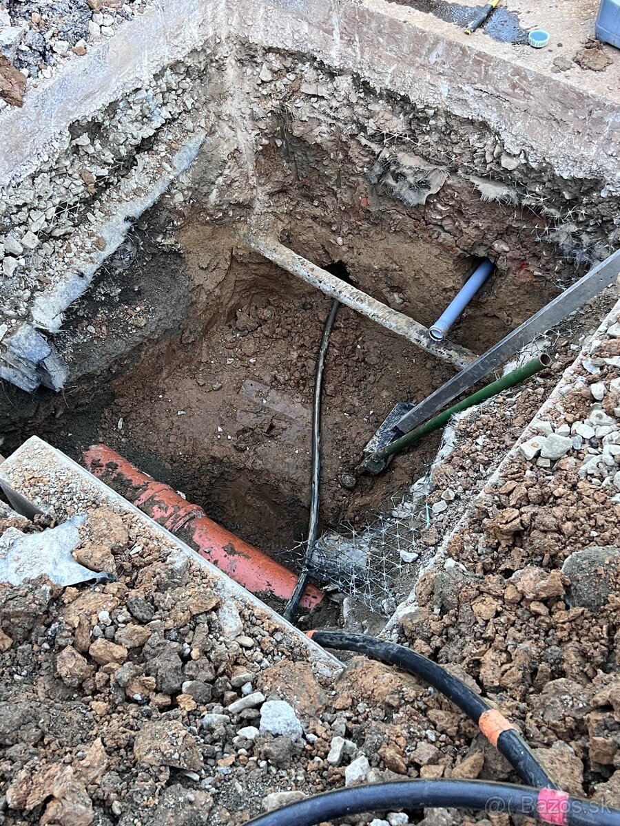 Pretláčanie pod cestu , inžinierske siete - 2