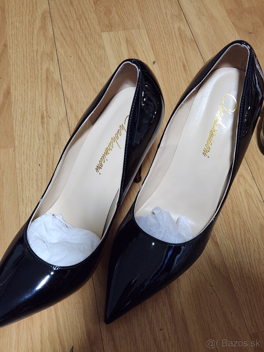 Čierne Lakované Lodičky - 2