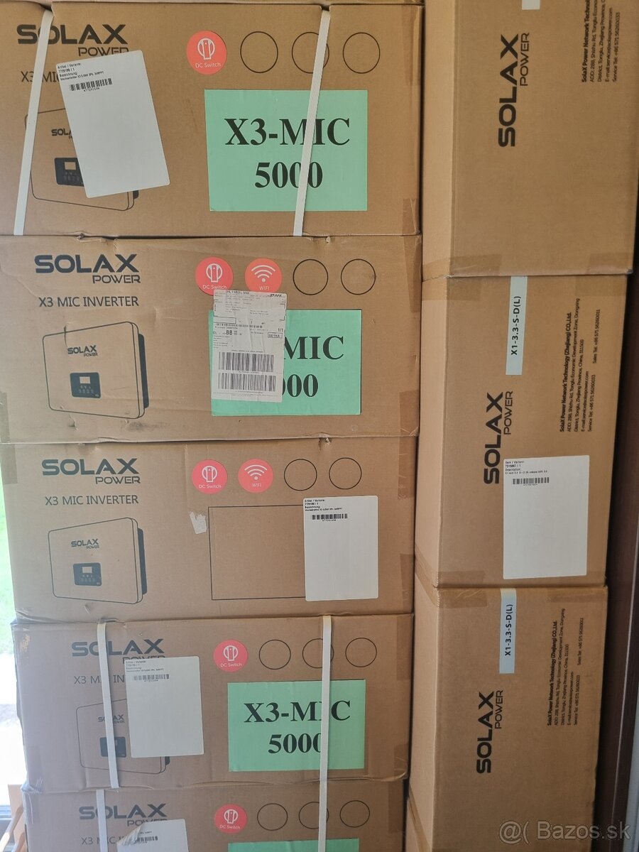 Solax Meniče 3,3kw a 5kw NOVÉ - 2