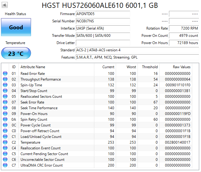 3,5" HDD HGST 6TB - 2