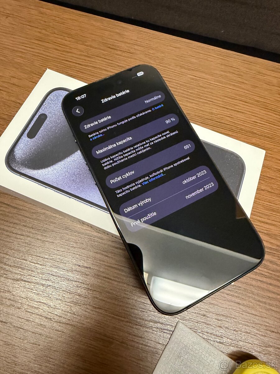 Apple iPhone 15 Pro 256GB, TOP stav - 2