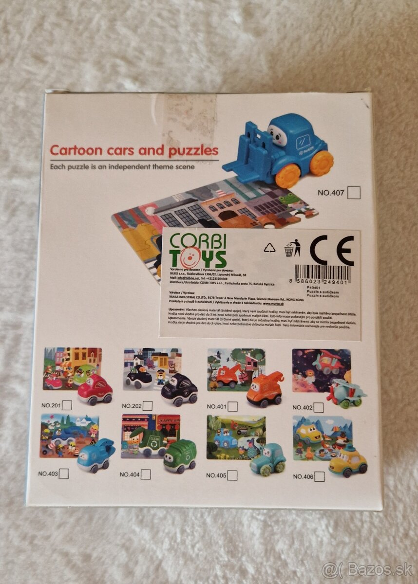 Autíčko s puzzle - 2