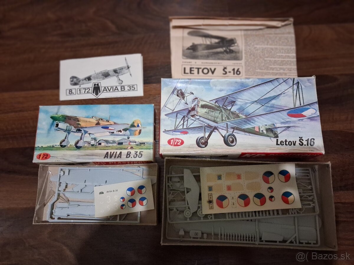 Plastikové modely KP Prostejov. - 2