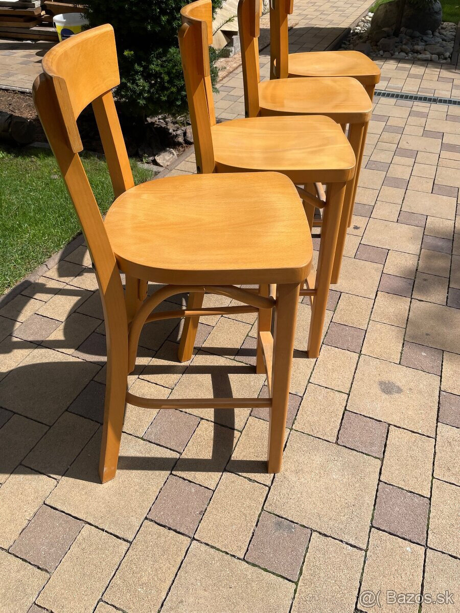 Predám 4ks - Dubové STOLIČKY - ako nové - - 2
