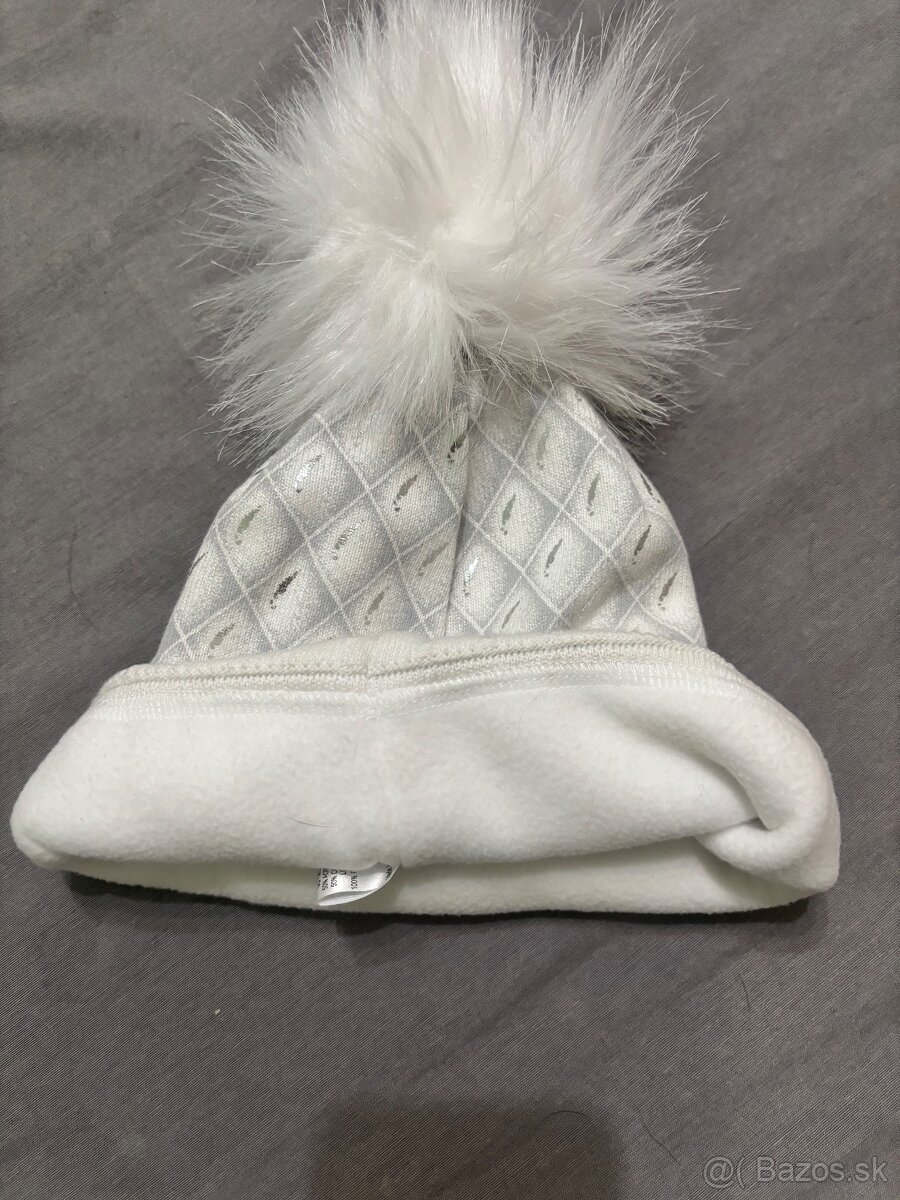 Damska zimná biela čiapka - 2