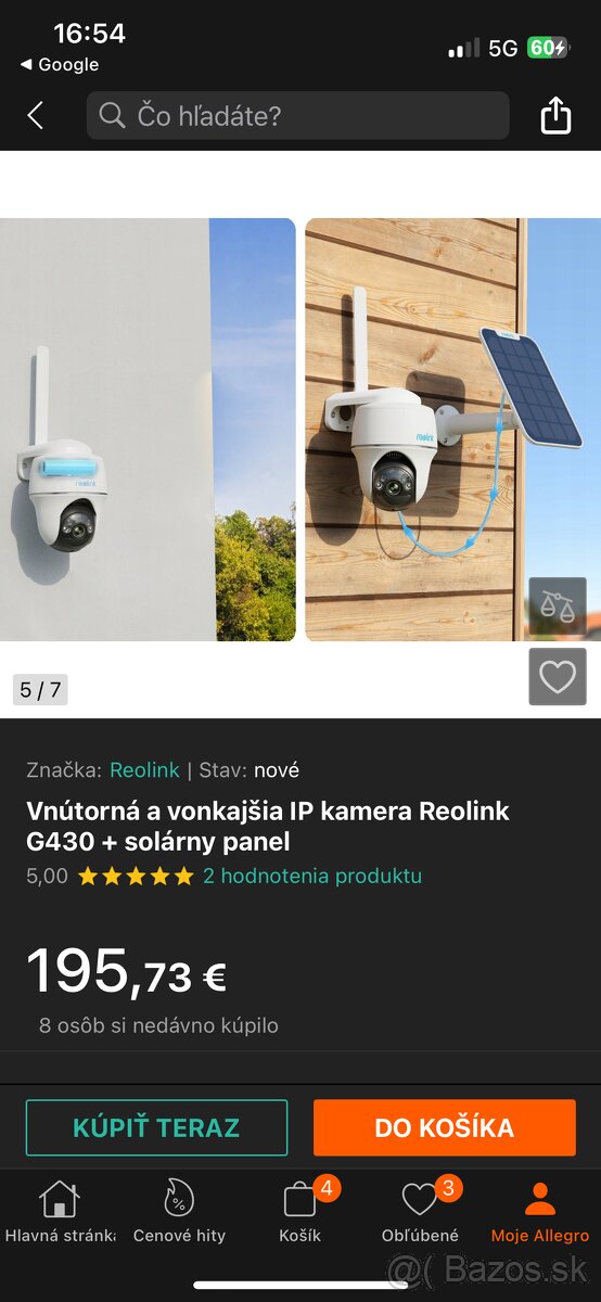 Bezpečnostná kamera reolink g430 - 2