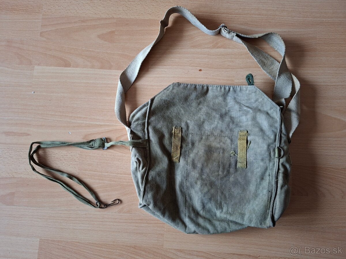 ČSĽA vojenská malá polní bez knoflíků s bederním popruhem - 2