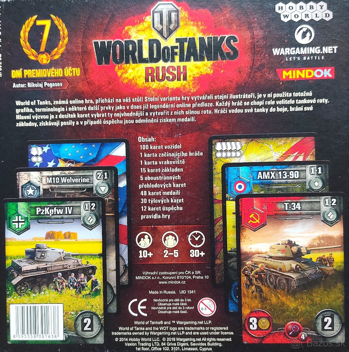 Spoločenská hra World of Tanks - 2