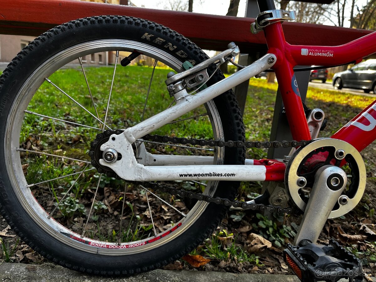 červený bicykel woom 3 - 2