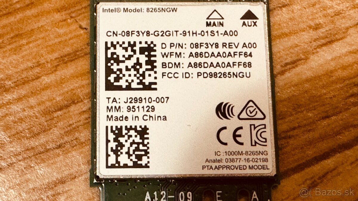 Intel 8265NGW Wi-Fi/Bluetooth modul - 2