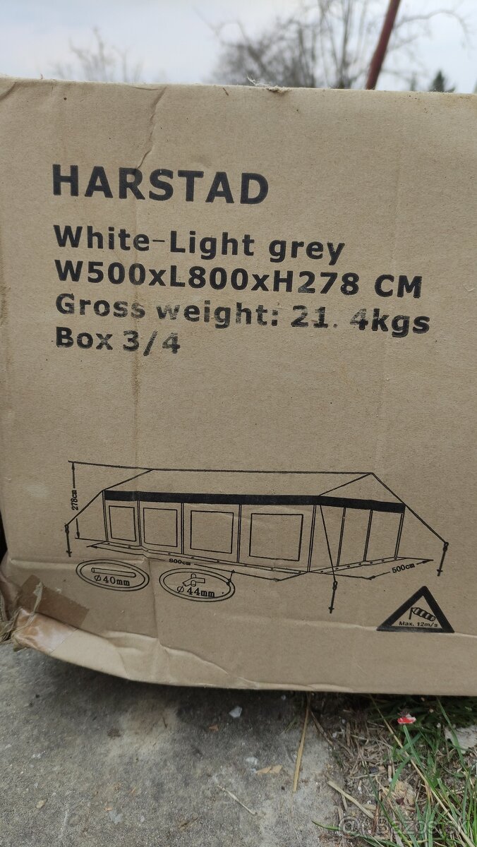 Párty stan HARSTAD 8 x 5 m - 2