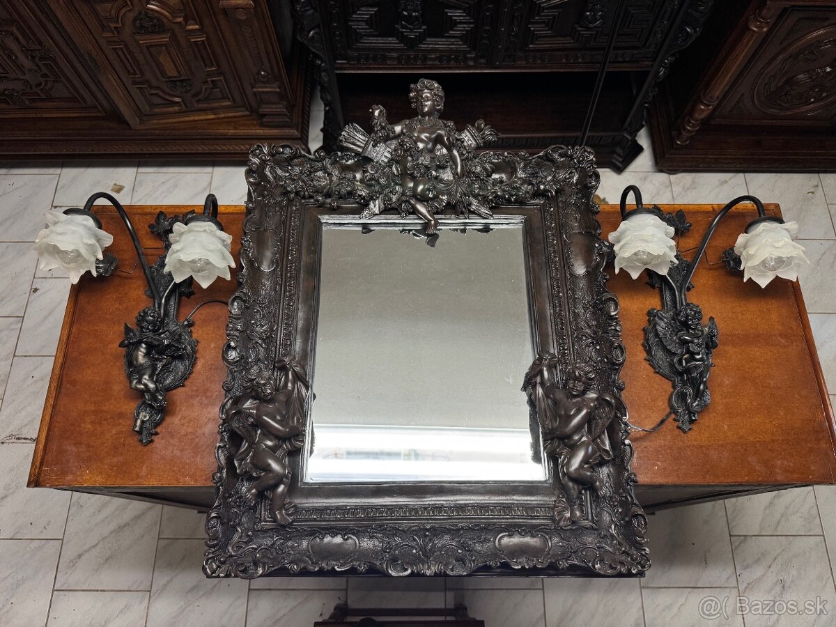 Starožitné zrcadlo s aplikami - 2