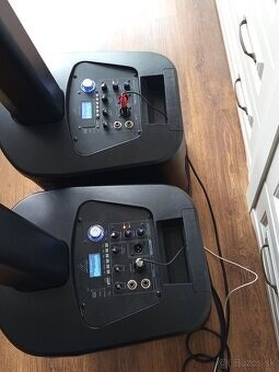 2x stĺpový systém "BEHRINGER C210" + mixpult "DNA MIX 4U - 2