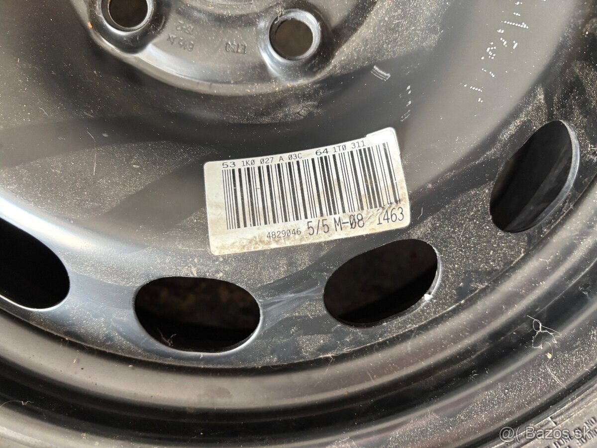 Predám Nové rezervné koleso 5x112 R16 Originál VW - 2