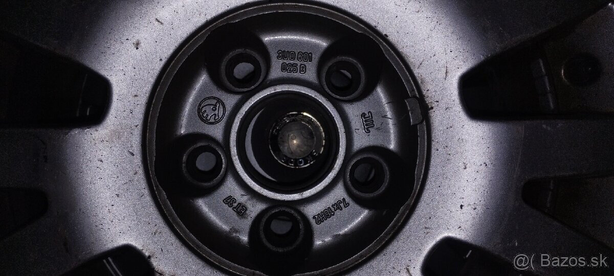 R16 hliníkove disky Ronal Škoda + letné pneu Barum 205x55 - 2