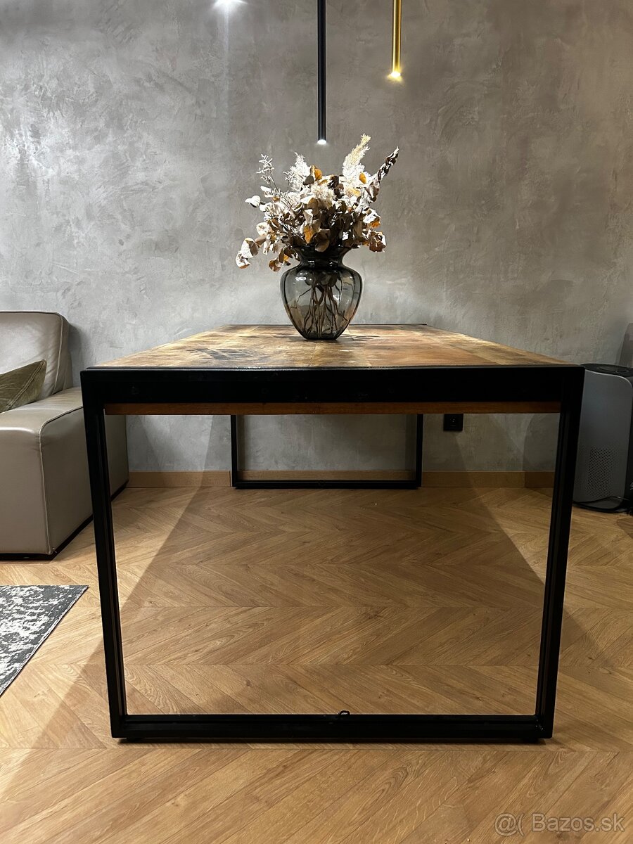 Dreveny Jedálenský stôl Industrial Elmina - 2