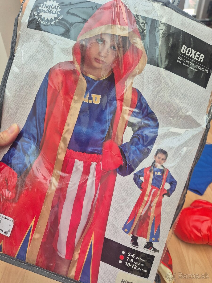 Kostým na karneval - Boxer, 7-9 r - 2
