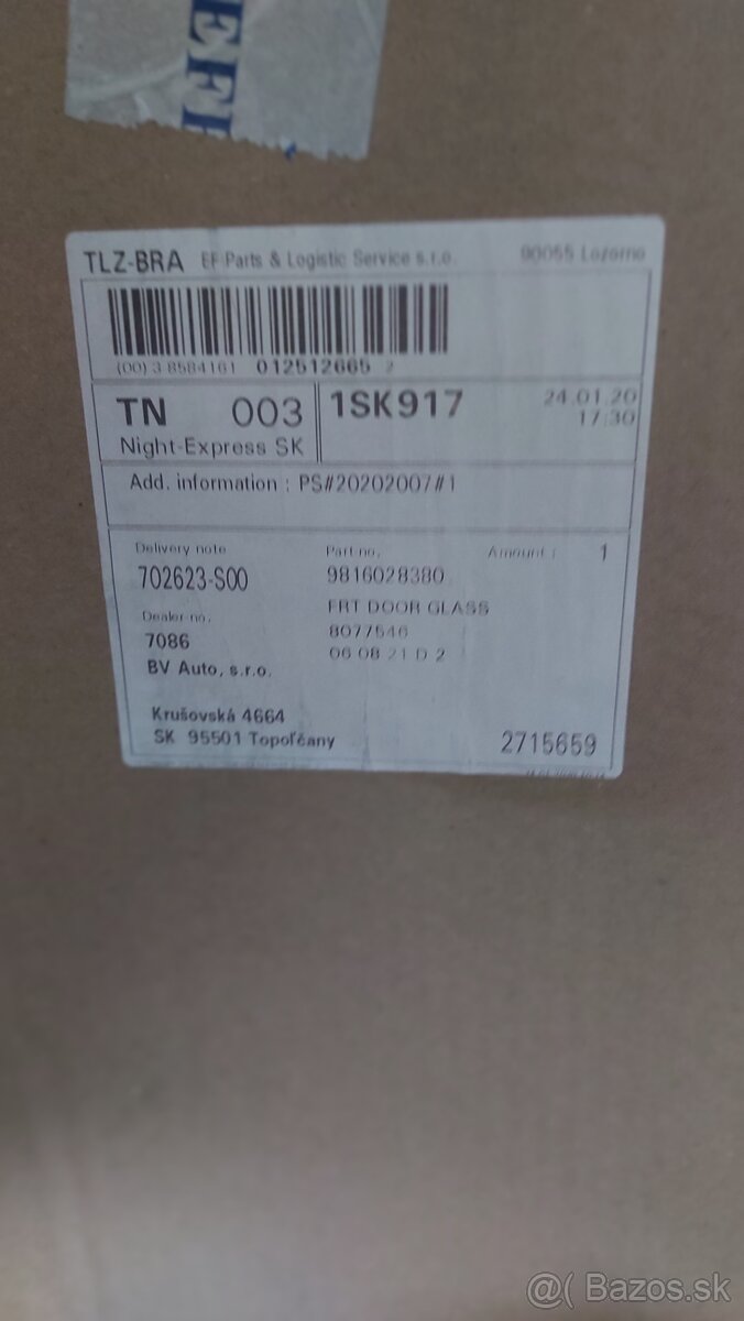 Predám predné ľavé sklo dverí - 2