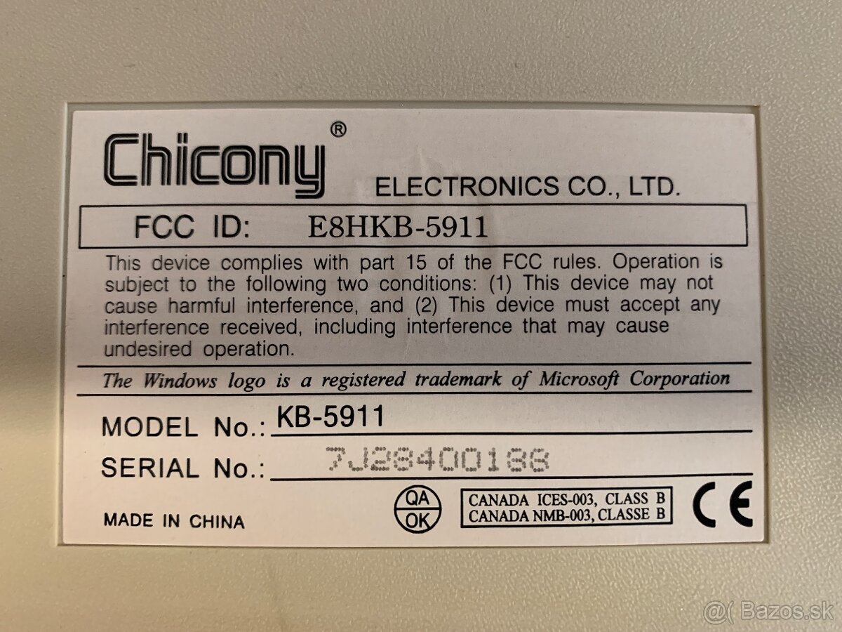 Klavesnica Chicony - 2