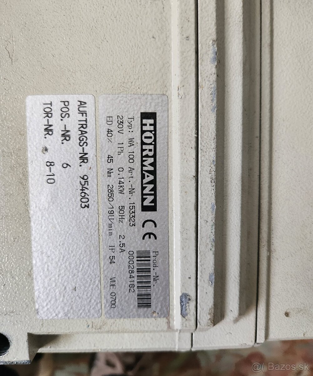 Pohon garážovej brány Horman - 2