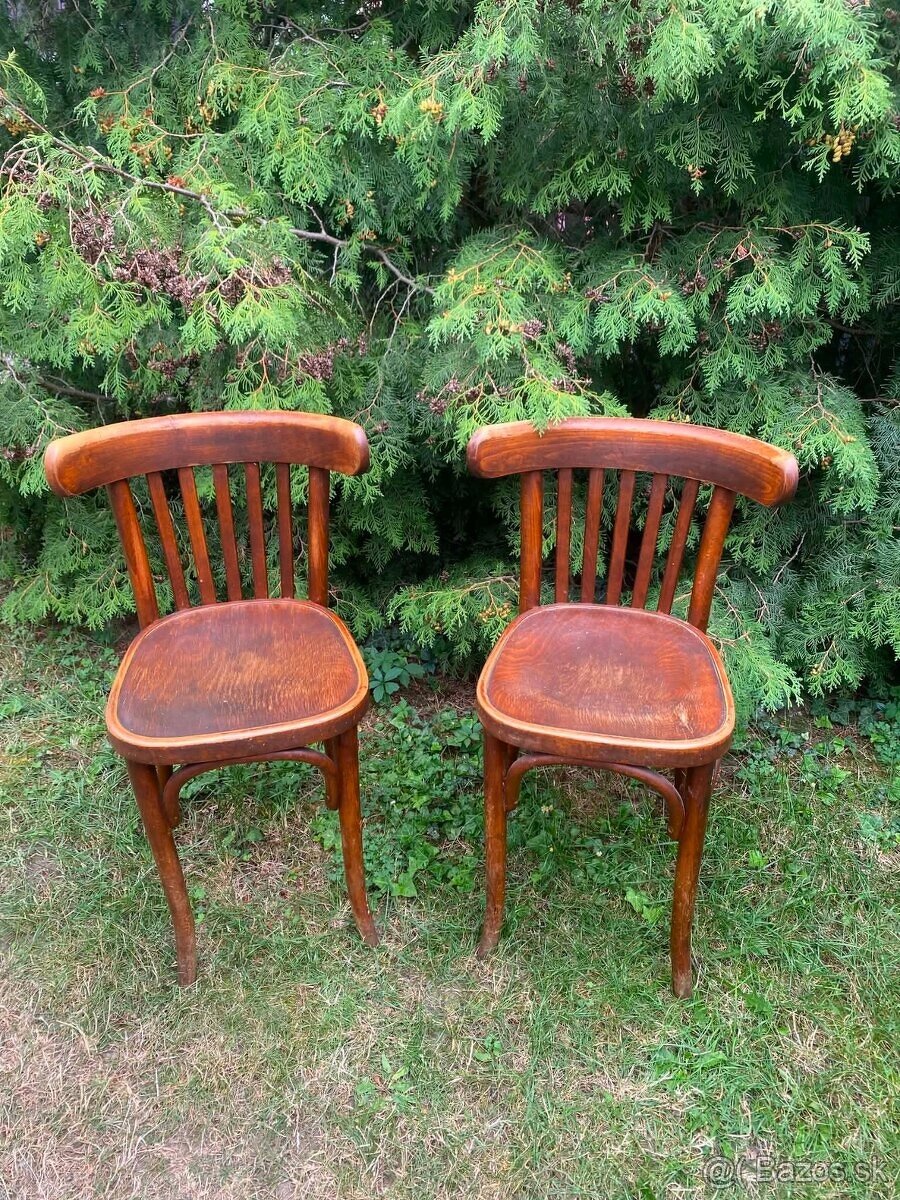 Drevené stoličky Thonet 2 ks - SADA - 2