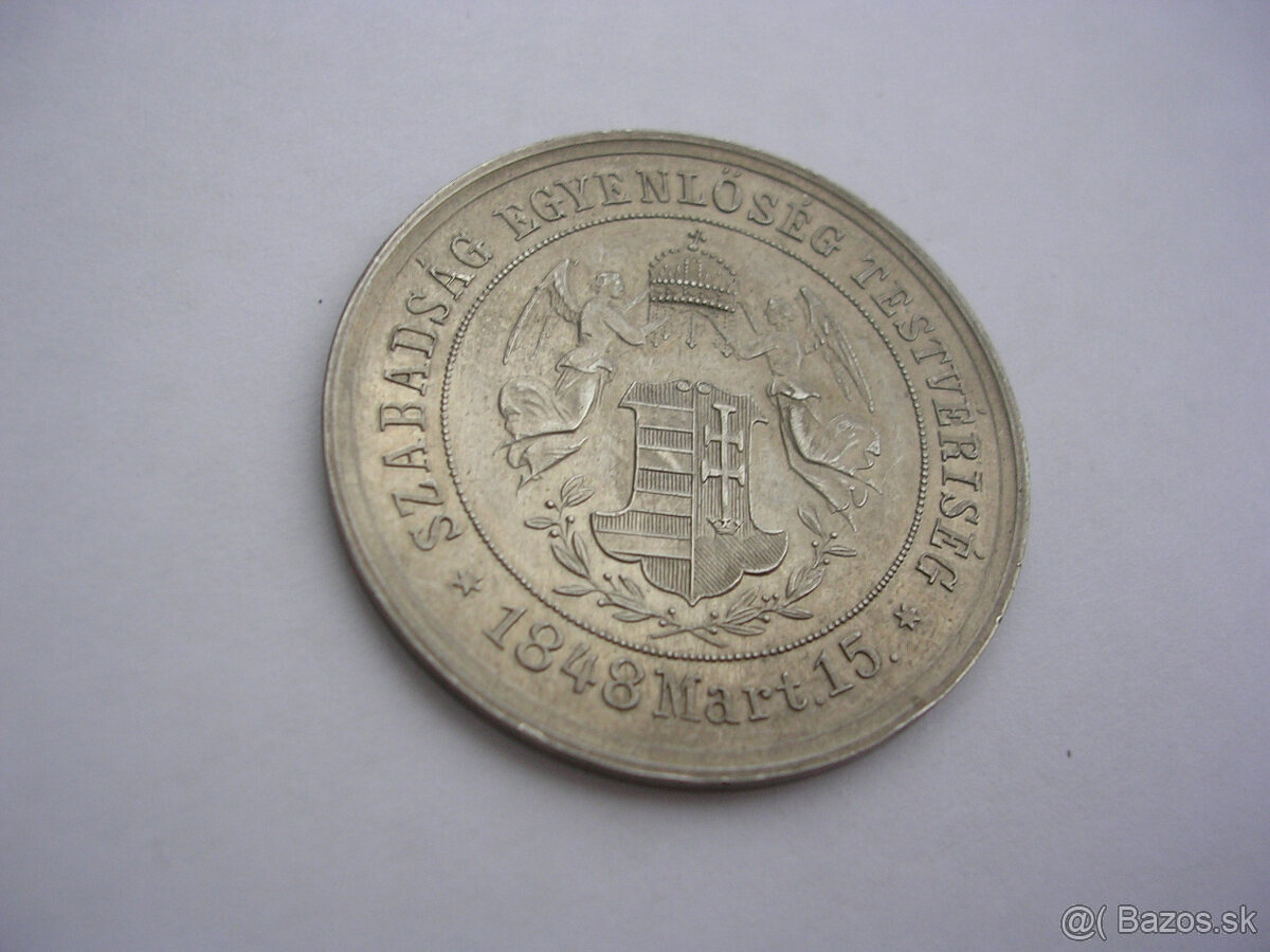 Strieborná a bronzová medaila 1874 ARAD - 2