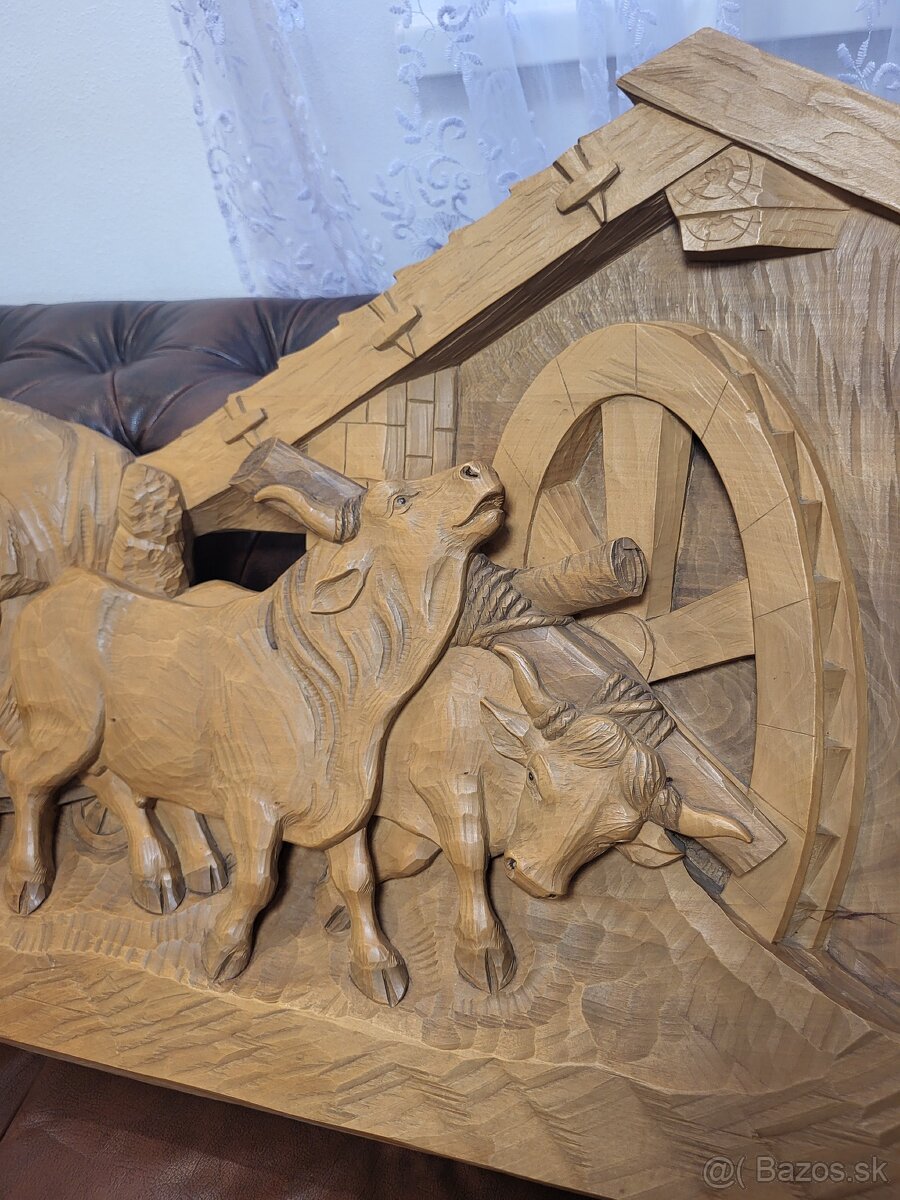 Dreveny obraz vyrezavany - 2