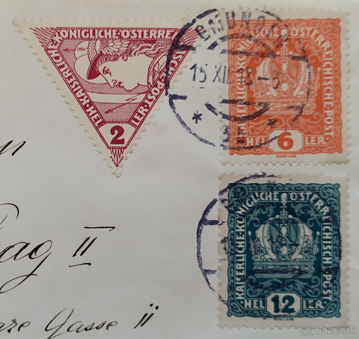 Rakusko, dopis do Prahy 1918. - 2