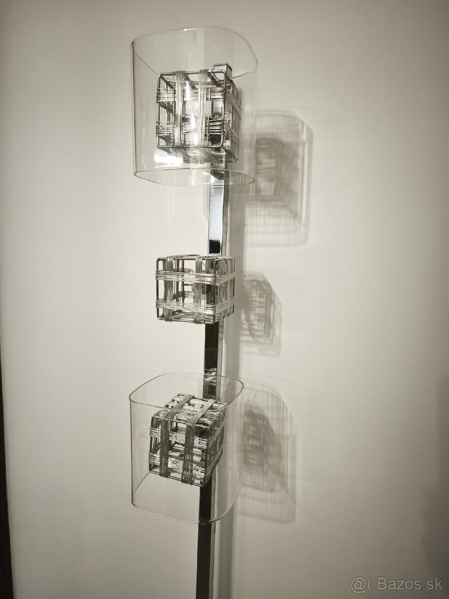 Štýlové stojanové svietidlo LUXERA 46005 TOGO (chróm/sklo) - 2