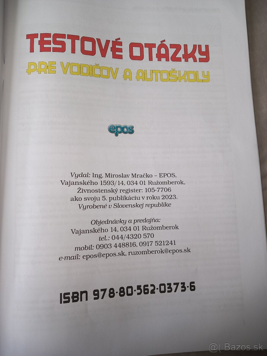 Testové otázky pre vodičov a autoškoly - 2