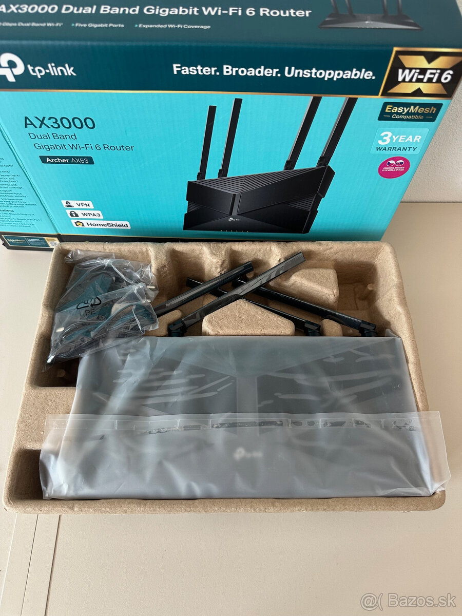 Nepouzity Wifi router TP Link AX3000 - 2