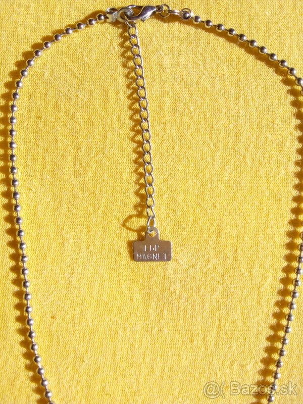 Náhrdelník so zelenými kvetinkami - 2