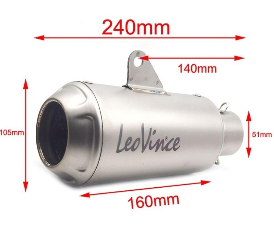 Na predaj Nový Univerzálny Športový moto výfuk Logo LeoVince - 2
