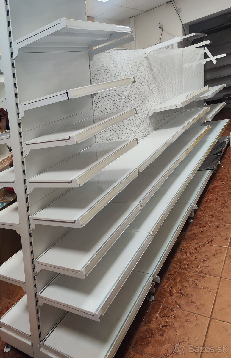 Kovový policovy/závesný regál - 2