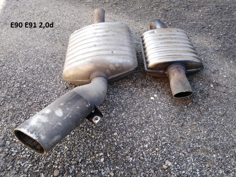 BMW E90 E91 E60 E61 E87 E65 výfuk, diesel - 2