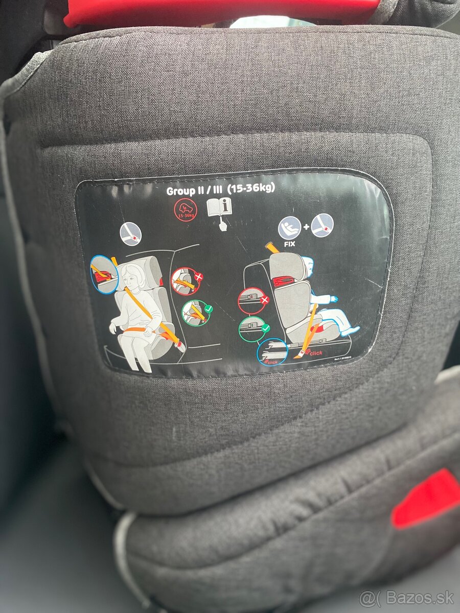 Autosedačka Kinderkraft isofix 100-150cm . - 2