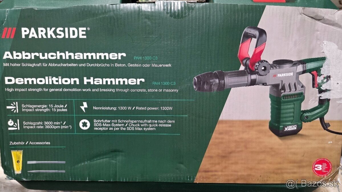 Predám búracie kladivo parkside SDS+ - 2