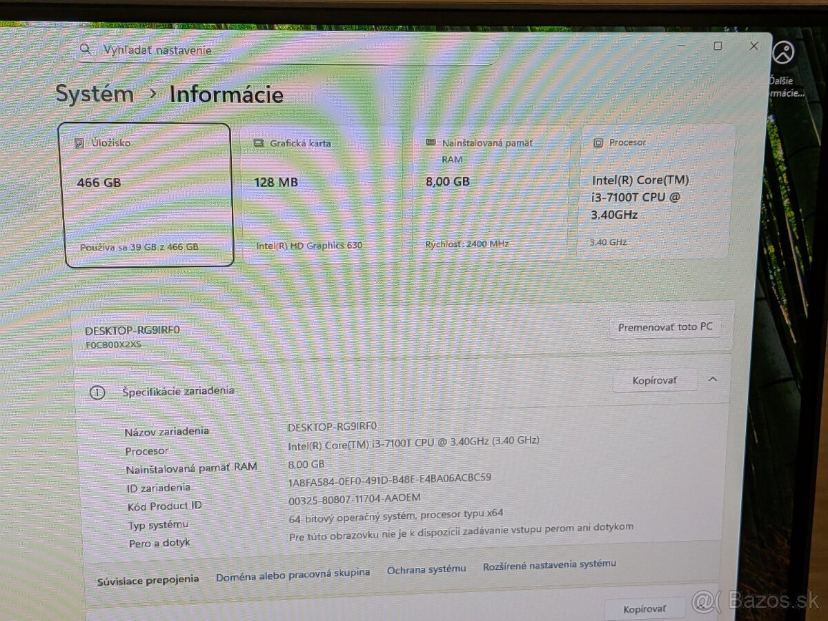 Lenovo Ideacentre 510-22ISH - Intel Core i3-7100T, 512G/8G - 2