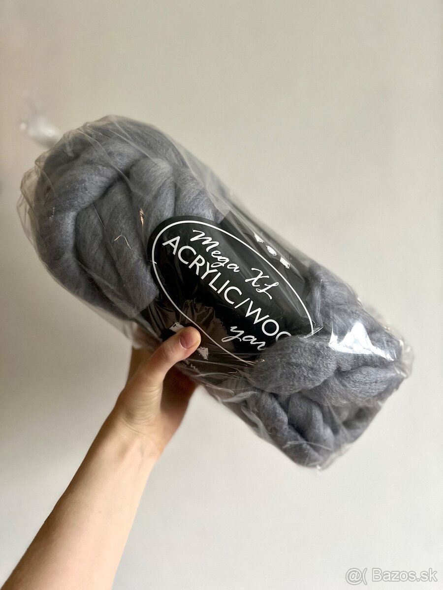 Mega masívna vlna XL na pletenie, háčkovanie - 2