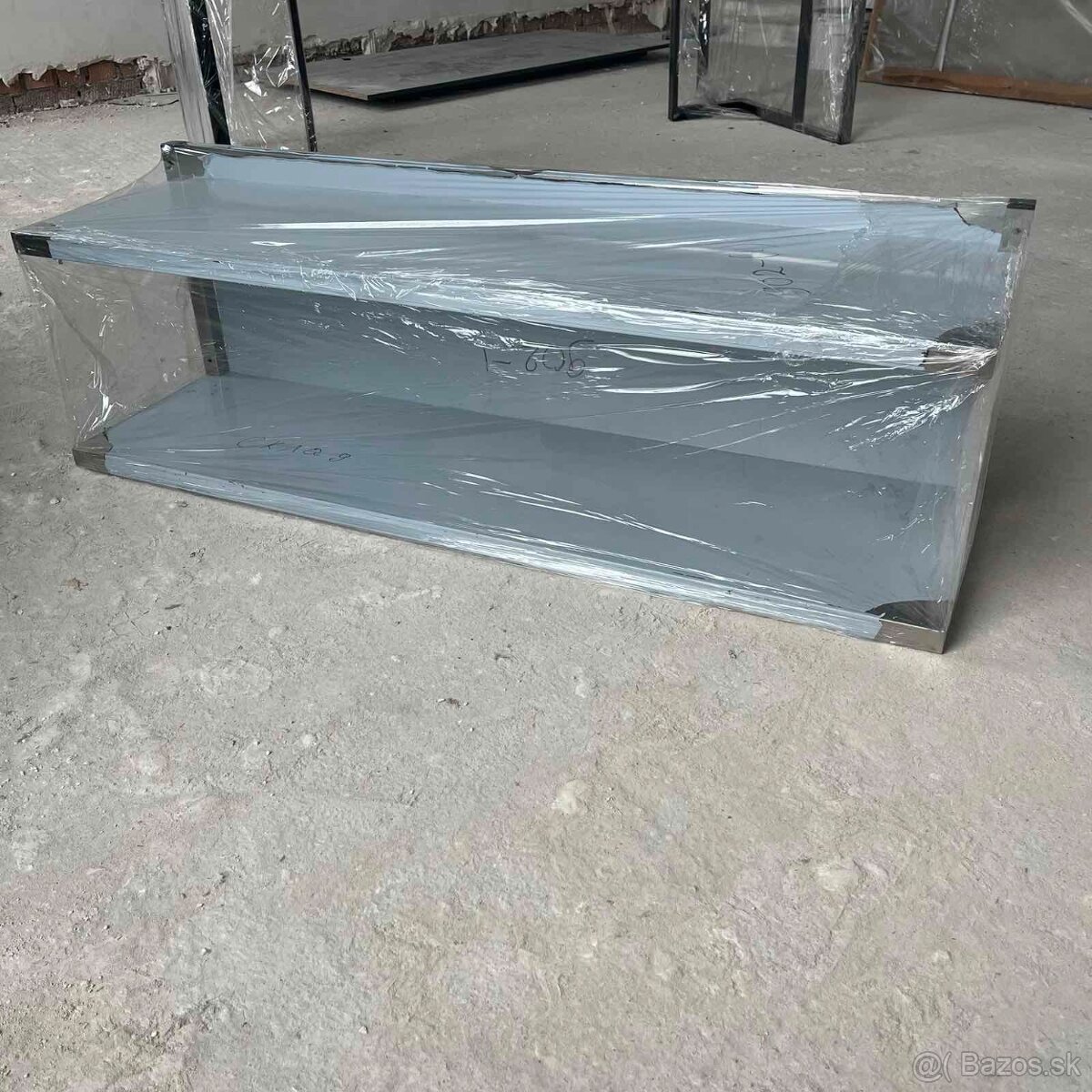 Nerezová nástenná polica dvojposchodová - 2