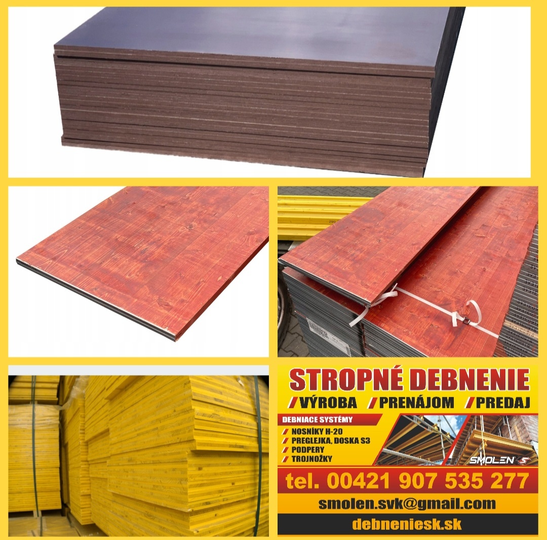 Predám nové doka dosky šalovacie - 2