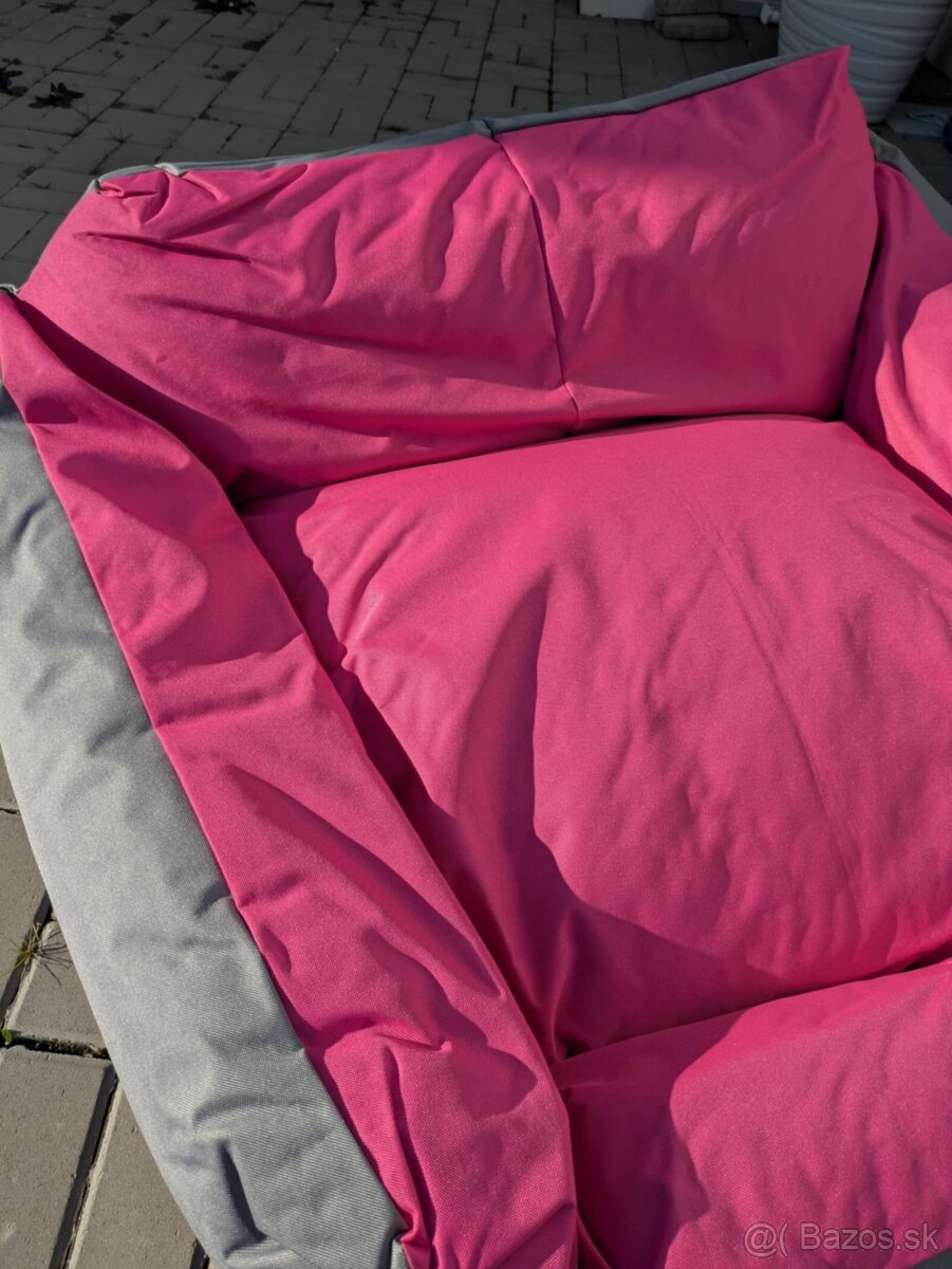 Cerino pelech Imola kreslo 110x95x20 ružovy - 2