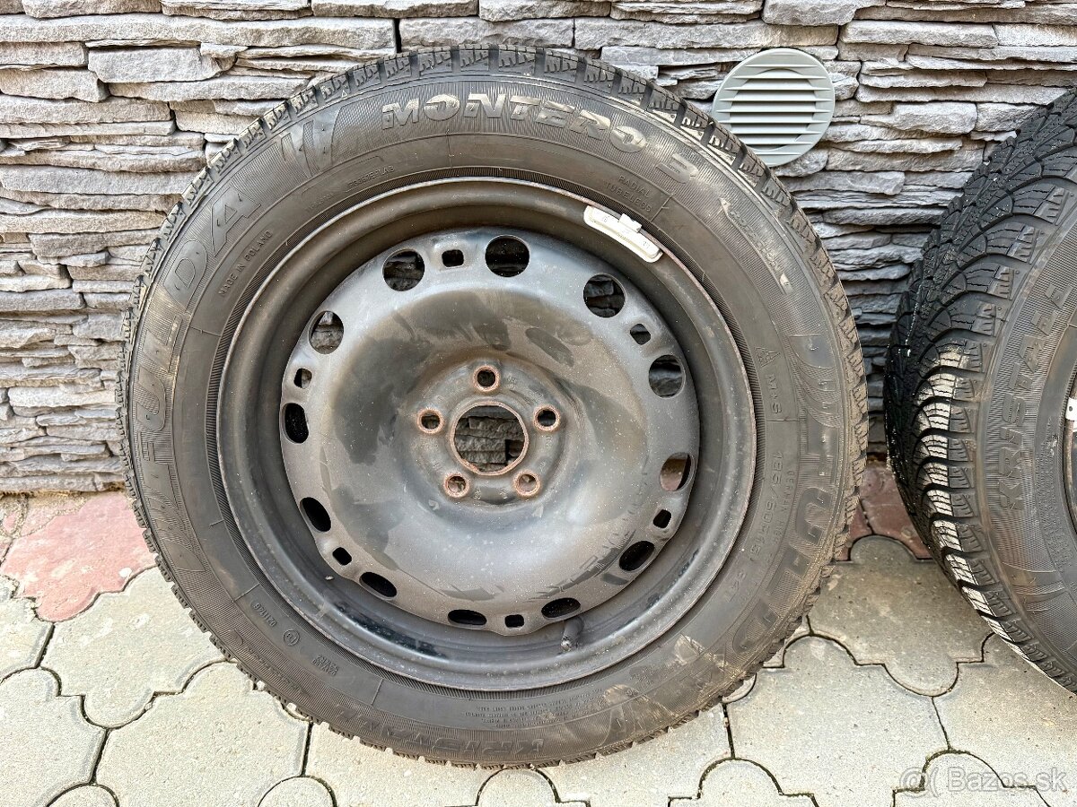 Komplet zimnú sadu na Škoda,Vw,Seat - 5x100 185/60 R15. - 2