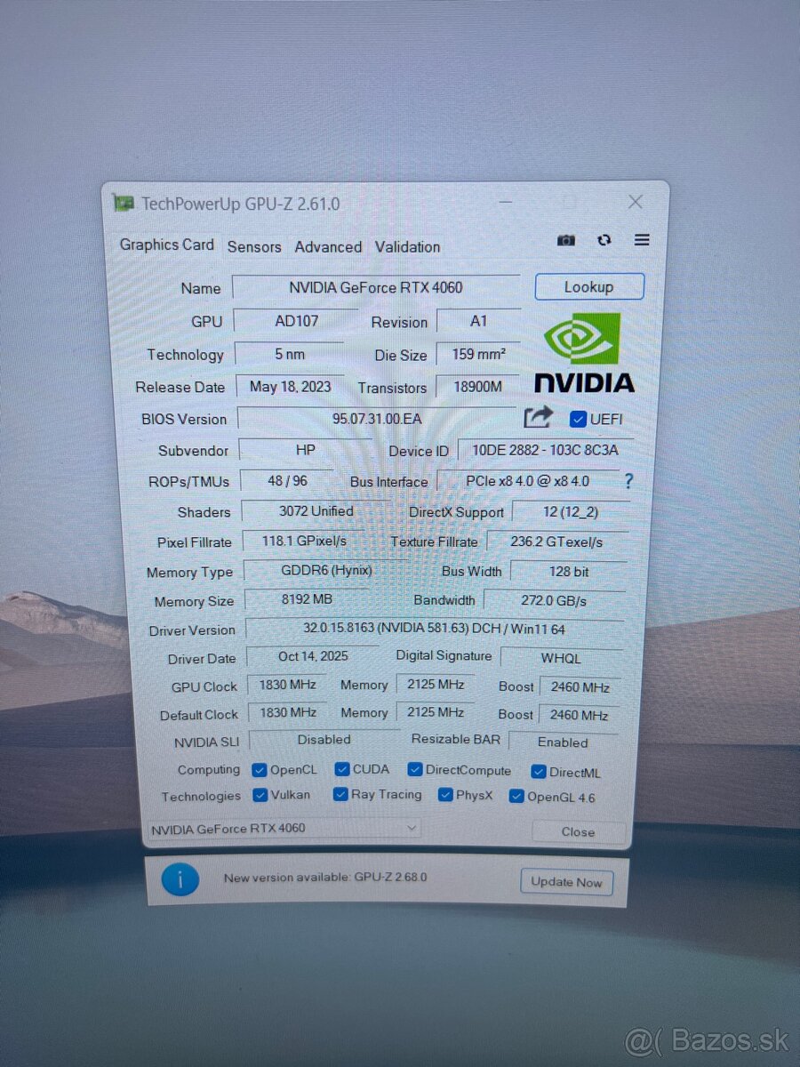 Predam nVidia RTX 4060 8GB - 2