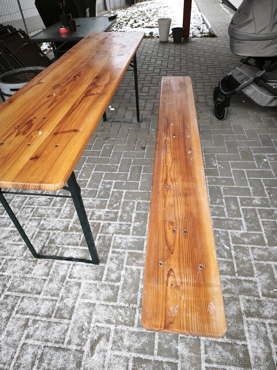 Pivný set 200x50cm - 2