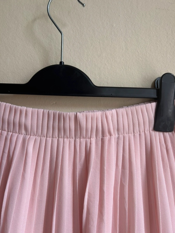 Ružová midi sukňa - 2