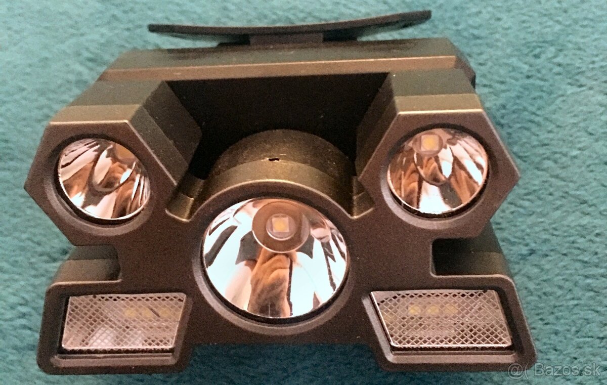 Predám novú výkonnú čelovú lampu s nabíjateľnou batériou - 2
