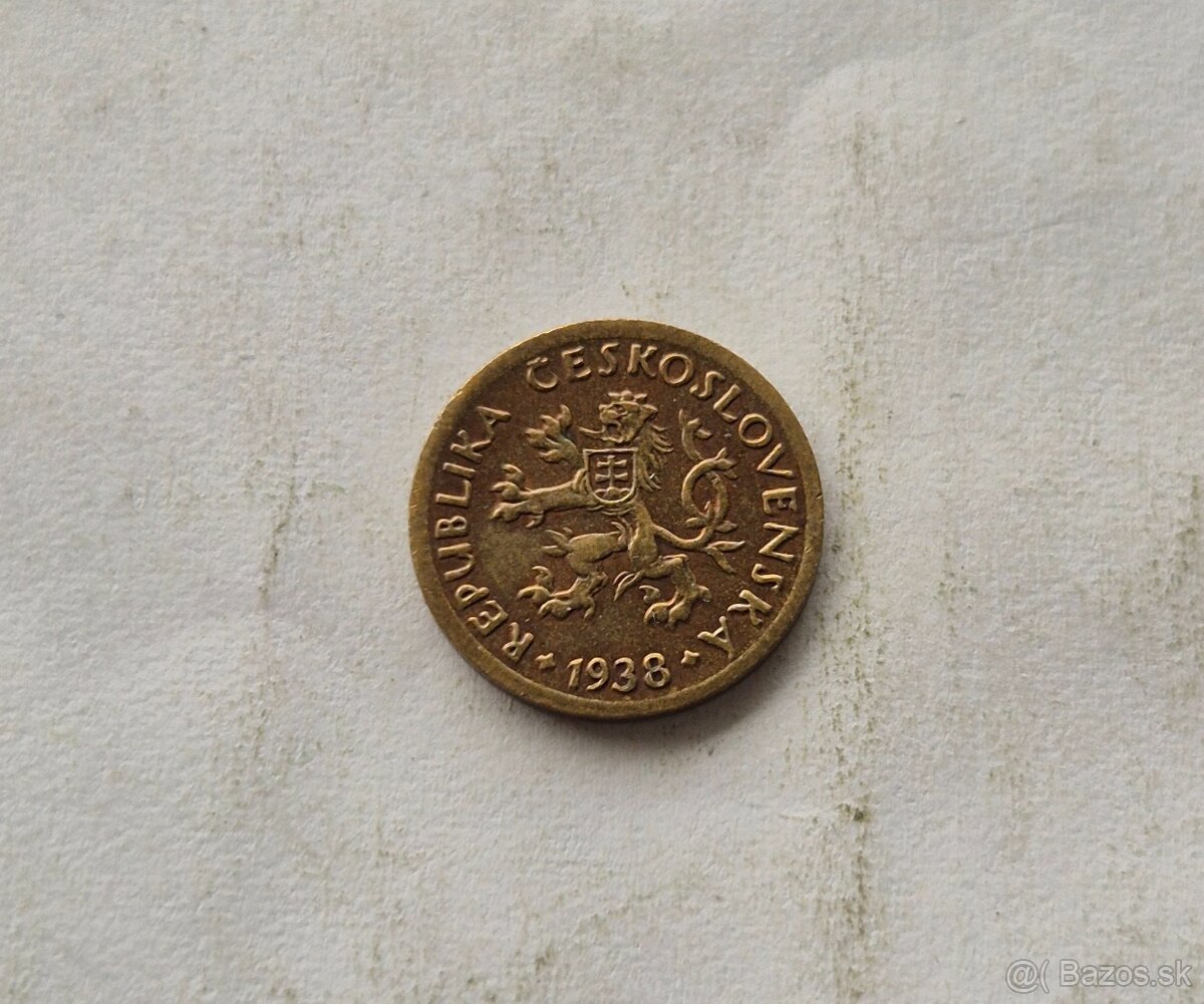 5 Halier 1938, ČSR č.2 - 2