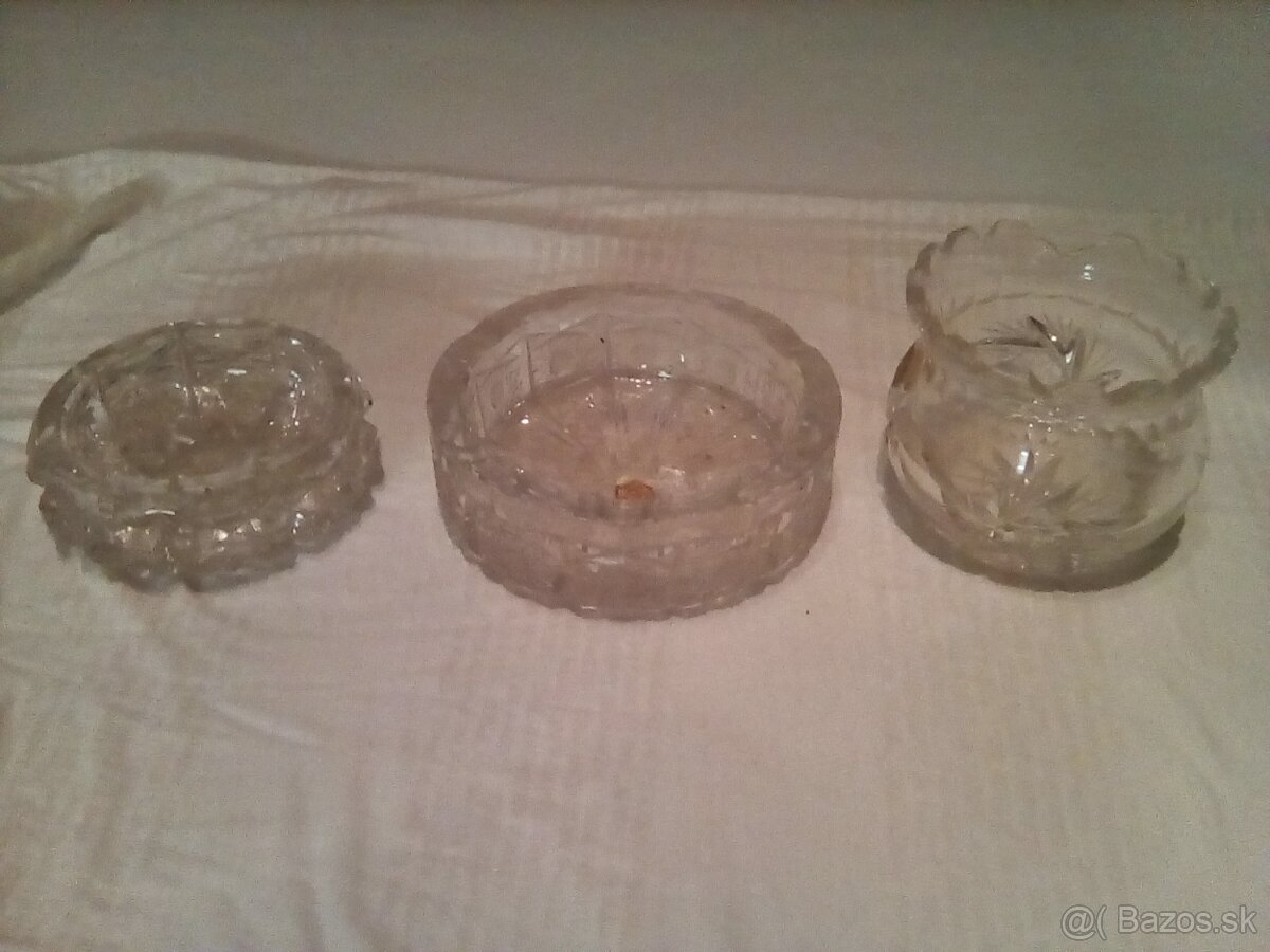 Krištášové doplnky, vázy, tácky - 2