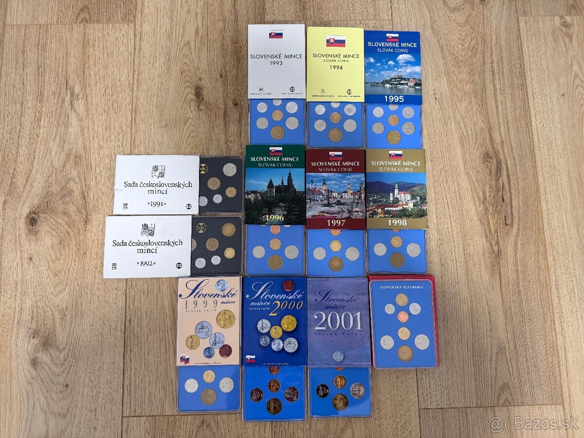 Sada mincí Slovensko Československo - 2